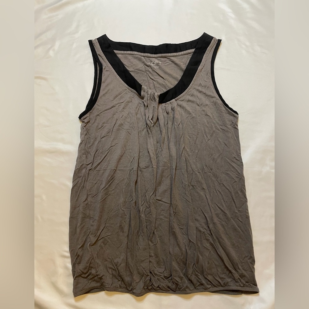 Loft size small light brown tank top